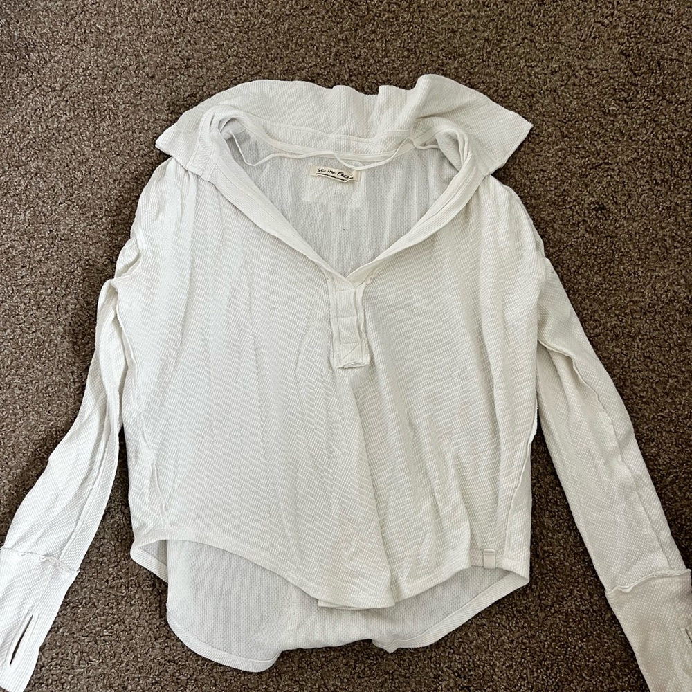 Free People white long sleeve